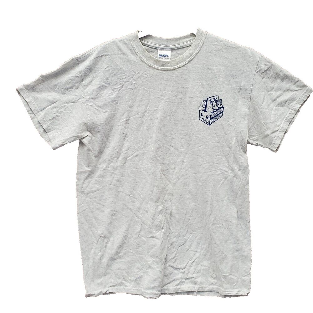 6th Annual Face Off Against Meningitis Shirt Men’s Medium Gray Crew Neck Tee